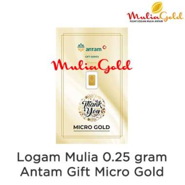 Logam Mulia 0.25 Gram Thank You Emas Antam Indonesia Gift Series Micro Gold