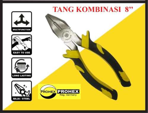 TANG KOMBINASI POLES 6/7/8 inch ORIGINAL PROHEX ART4232-006/7/8 6 INCH