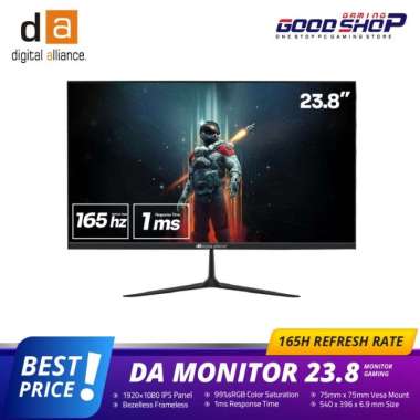 Monitor LED DA Bezelless Frameless 24" inch IPS 165HZ HDMI VGA