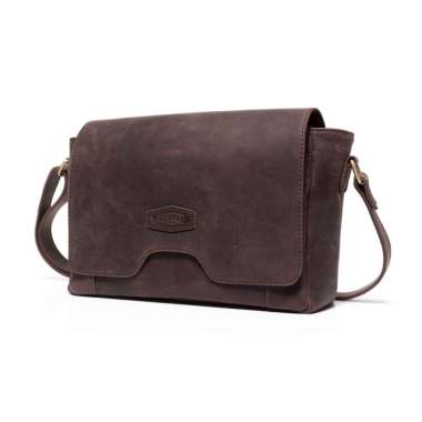 Leather HUGO Tas Selempang Messenger Kerja Kulit Asli Pria Crazy Horse