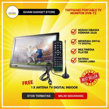 TV Portable Mini Led Monitor Televisi Kecil Portabel Digital Analog HD Multivariasi Multicolor