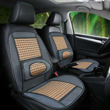 BANTALAN ALAS KURSI COVER JOK MOBIL / ALAS KURSI JOK MOBIL BAMBU greade A abu