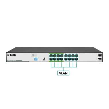 D-LINK DES-F1018P-E 250M 18-PORT 10/100 SWITCH WITH 16 POE PORTS