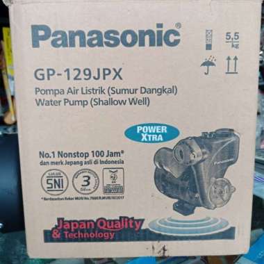 Panasonic Pompa Air Pompa Dorong Pompa Pendorong Toren GP 129 JPX GP129 JPX GP-129 JPX