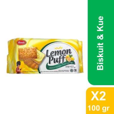 Monde Biskuit Lemon Puff Snack Enak dan Murah Monde Genji
