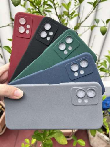 Soft Case Vivo T1 5G Vivo T1 Pro Slim Matte Silicon Sandstone Hitam - Vivo T1 Pro