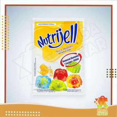 NA Nutrijell Ekonomis Jelly Powder / Nutrijel Jely Rasa Coklat Buah Kelapa Muda / Tepung Serbuk Bubu