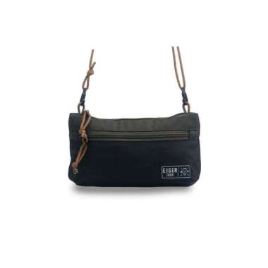 XMarket Pouch Eiger Original Tas Selempang Kecil Unisex Hitam