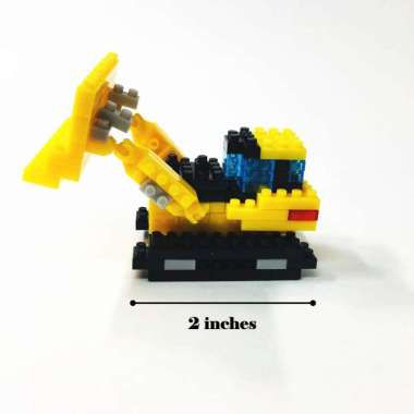 Jike Petit Block Mini Building Block Vehicle Series Bulldozer