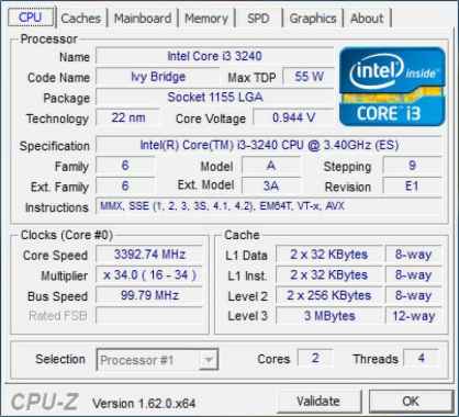 Diskon Intel Processor Core I3-3240 (3.4 Ghz, C3Mb) Tray Termurah