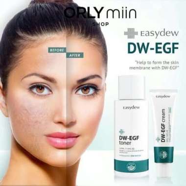 DW EGF Cream+Toner Anti Aging / Glowing Set Skincare Korea Multivariasi Multicolor