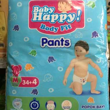 [ 1 karton ] Baby Happy Pants M34 popok bayi celana M34