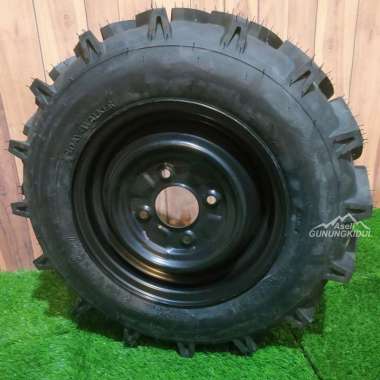 Set Roda Karet Original Traktor Quick (Ban Luar, Ban Dalam, Velg) - Rubber Tire Sub Group Ring 12-13