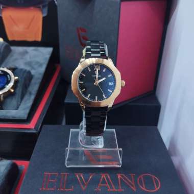 JAM TANGAN ELVANO 6002 LA6 3 BK