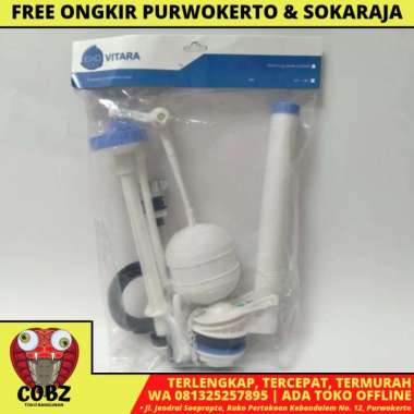 EIXO VITARA Alat Perlengkapan Kloset Monoblok Single Flush Engkol Set