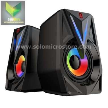 Speaker Gaming GAMEN GS1 Gs 1 Colorful RGB Dynamic Game Lights Bass