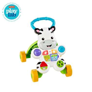 Fisher Price Learn with Me Zebra Walker - Mainan Belajar Jalan Anak Bayi / Push Walker