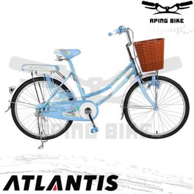 Sepeda Mini Atlantis Batik 20" Sepeda Dewasa Sepeda Mini 20inch Biru