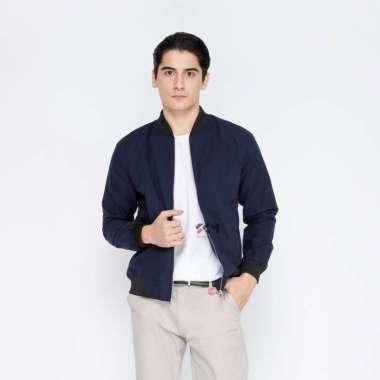 VERISH Jaket Bomber Baby Canvas Original Navy S