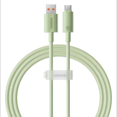 BASEUS HABITAT KABEL DATA FAST CHARGING CABLE USB TO Type-C 100W 6A Hijau