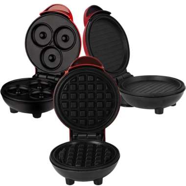 KALNO Pemanggang Roti Alat Sandwich Panini Maker - alat pembuat waffle dan donut Grill Elektrik waff