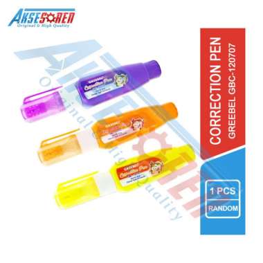 Aksesoren Tipe Ex Cair Greebel 1 Pcs / Correction Pen / Tip X Mini / Penghapus Pulpen GBC-07 Random