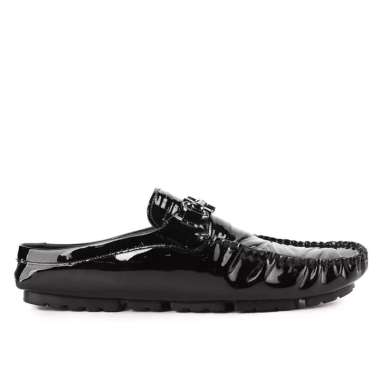 PLF6 SEPATU SANDAL PRIA PLAYBOY ORIGINAL SLIP ON KULIT ASLI ORI HITAM