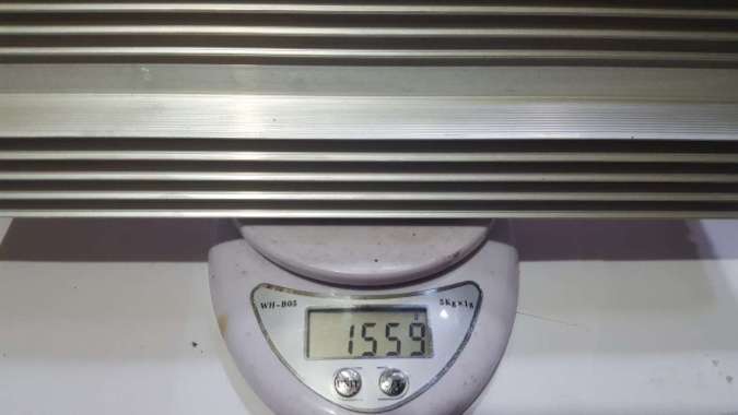 HEATSINK SIRIP PENDINGIN TEBAL ALUMINIUM BERAT 1559 GRAM