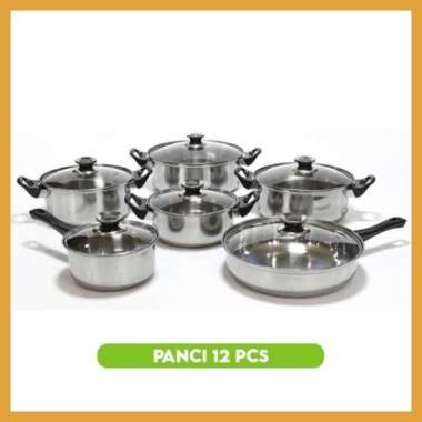 ZS NEW PRODUK!! Set Panci Masak Stainless Steel Satu Set Wajan Panci Murah Tahan Lama Set Alat Masak