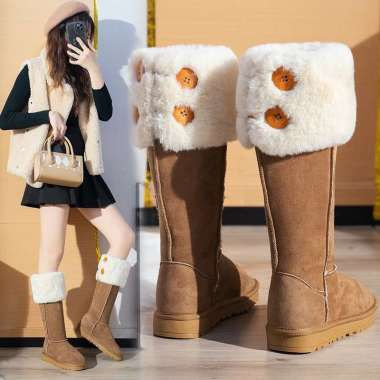 Verish Boots winter import ugg uggs sepatu wanita musim dingin hangat woman women perempuan knee hig