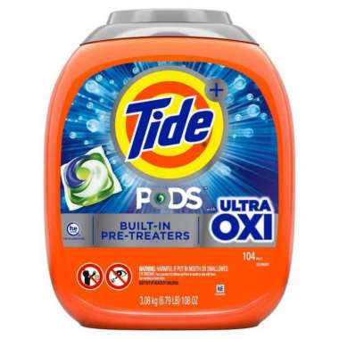Tide Pods Ultra OXI 4in1 104 Laundry Detergent Capsulse Multicolor