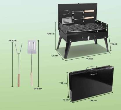 Alat Panggang Arang BBQ Outdoor Grill Stove Foldable