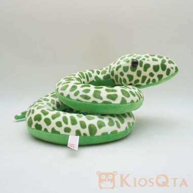Boneka ular snake hijau melingkar large MAR