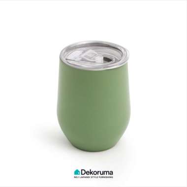 Dekoruma TAMAGO Tumblr Botol Minum Ukuran 360 ml Green