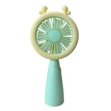 KIPAS ANGIN MINI LED PORTABLE FAN KIPAS ANGIN PORTABLE BULAT HIJAU
