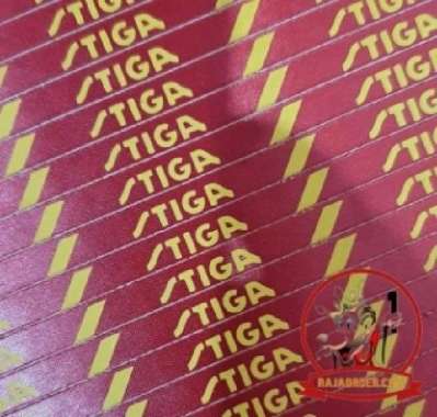 Stiga Side Tape / Side Tipe bahan Silk Merah