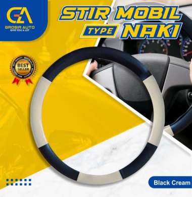 Cover Stir Naki / Sarung Stir Naki Mobil Innova Lama Universal Cream
