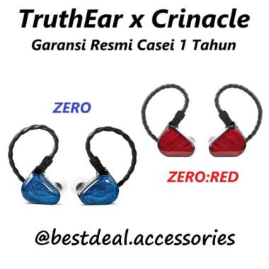 TRUTHEAR X CRINACLE ZERO DUAL DYNAMIC DRIVER IN EAR MONITOR EARPHONE - XIONSTORE ZERO MERAH
