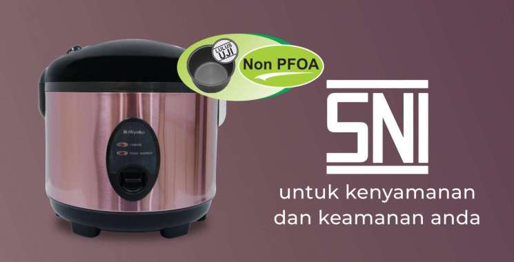 Miyako Magic Com Rice Cooker 1.8 Liter Panci Nanoal Anti Lengket MCM 508 SBC MCM508 SBC MCM-508 SBC