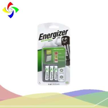 Energizer Maxi Charger + 4 Baterai AA 2000mAh Multicolor