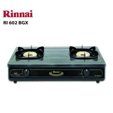 RINNAI RI-602 BGX KOMPOR GAS 2 TUNGKU / KOMPOR RINNAI RI602BGX / RINNAI RI 602 BGX