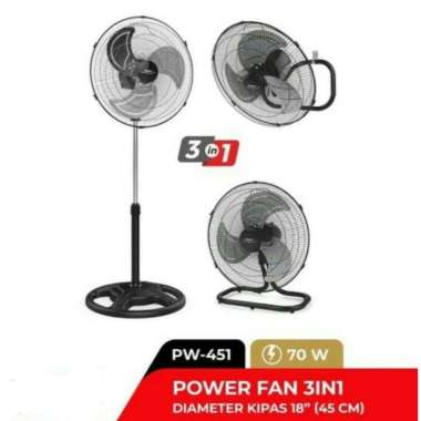 PW-451 POWER FAN MASPION 3in1 18 inch / KIPAS ANGIN MASPION PW451 / POWER FAN MASPION PW 451