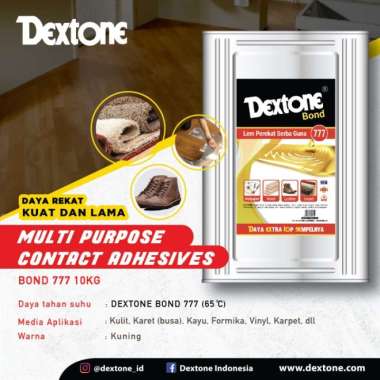 Dextone Lem Kuning Bond 777 10 KG / lem kayu / Lem Kuning Karpet Vinyl / lem kulit / lem sol sepatu