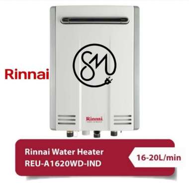 Gas Water Heater Rinnai REU-A1620WD-IND Pemanas Air 1620WD
