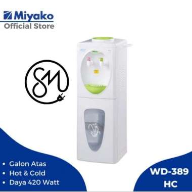 Dispenser Miyako WD-389HC tinggi Galon Atas WD389HC WD 389 HC hot cool