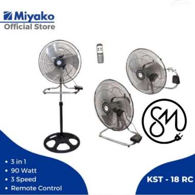 Kipas Angin Miyako KST-18RC 3in1 besi KST18RC 18 inch remote