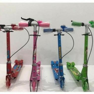 Scooter Anak Roda Tiga Karakter Happiness Sekuter Besi Rem Bel Vita