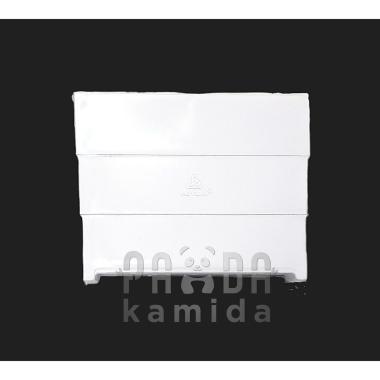 TUTUP TALANG KOTAK 4 IN ABU PUTIH ASVIRA / Tutup Talang Air PVC Putih