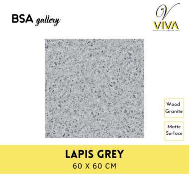 GRANIT VIVA 60X60 LAPIS GREY / GRANITE TILE TERAZZO MATTE ANTI SLIP