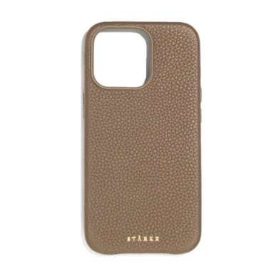 STARKE - AEGIS FAWN Aesthetic Leather Cover Case Iphone 13 Pro Woody Brown
